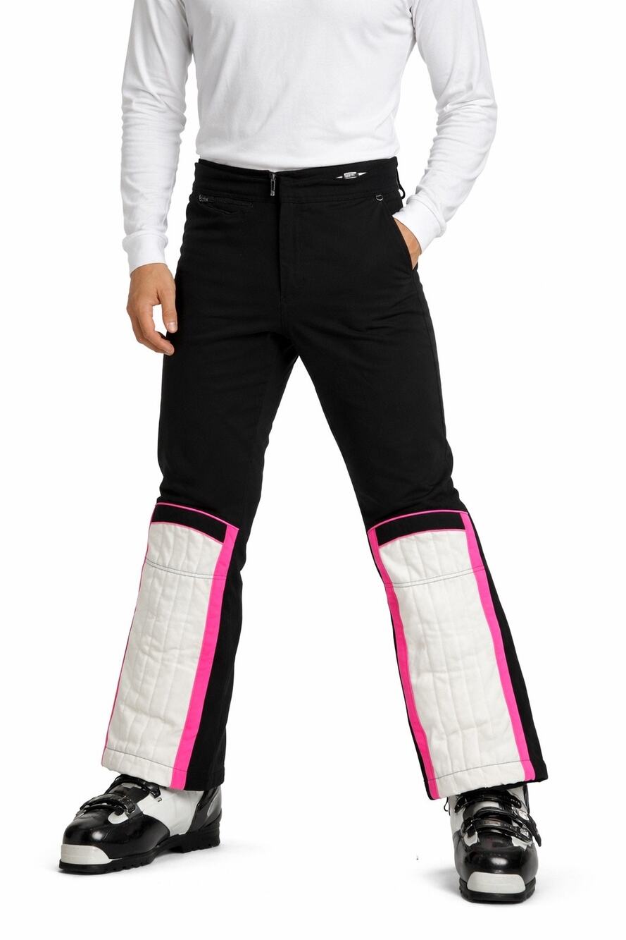 1990s Schoeller Switzerland AFRC Ski Pants USA Made Men’s 37 Black Pink